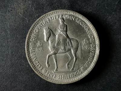 逸泉钱币2026A第五场A各国纸币沙俄散币纪念币系列A702-882 - 478精美1953伊丽莎白女王登基克朗纪念币