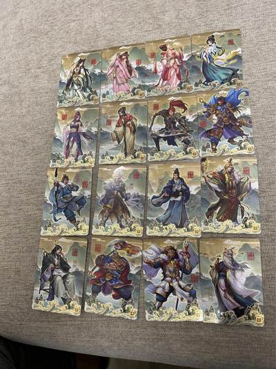 喜灰玩卡拍卖第四期，接代拍，免佣金帮卡友们拍卖，欢迎送拍，释放现金流，让自己有资金可以购买更多喜欢的卡牌，让别的卡友能淘到更多心仪的卡牌 - 卡游三国 一组16张