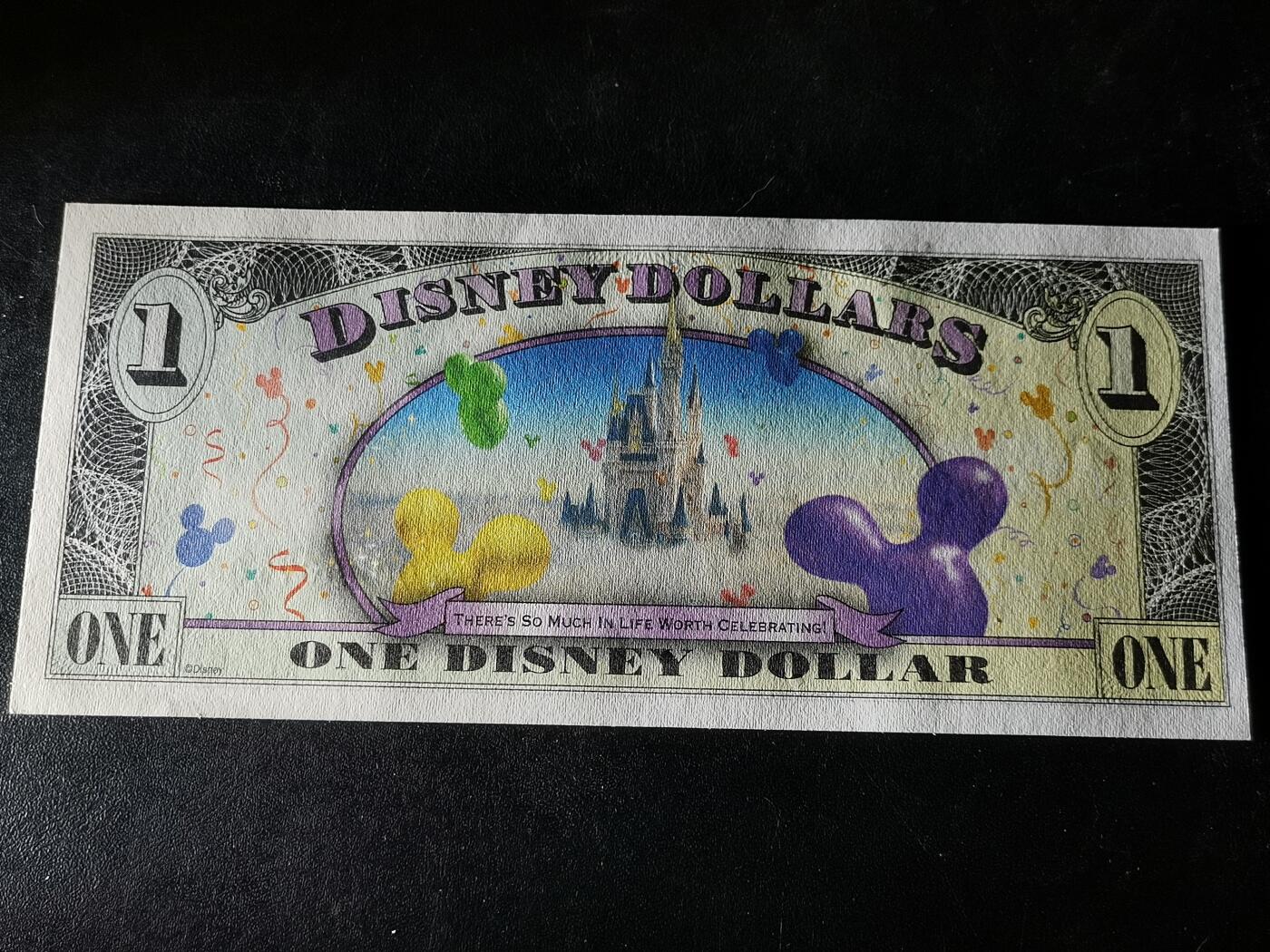 逸泉钱币2026A第五场A各国纸币沙俄散币纪念币系列A702-882 A美国迪士尼米老鼠一美元