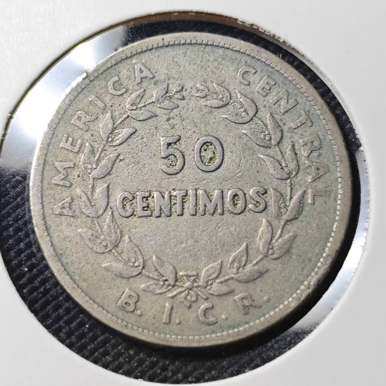 KK钱币收藏小铺  第390期  2月预留时间 周末发货  1935哥斯达黎加50分 早年份