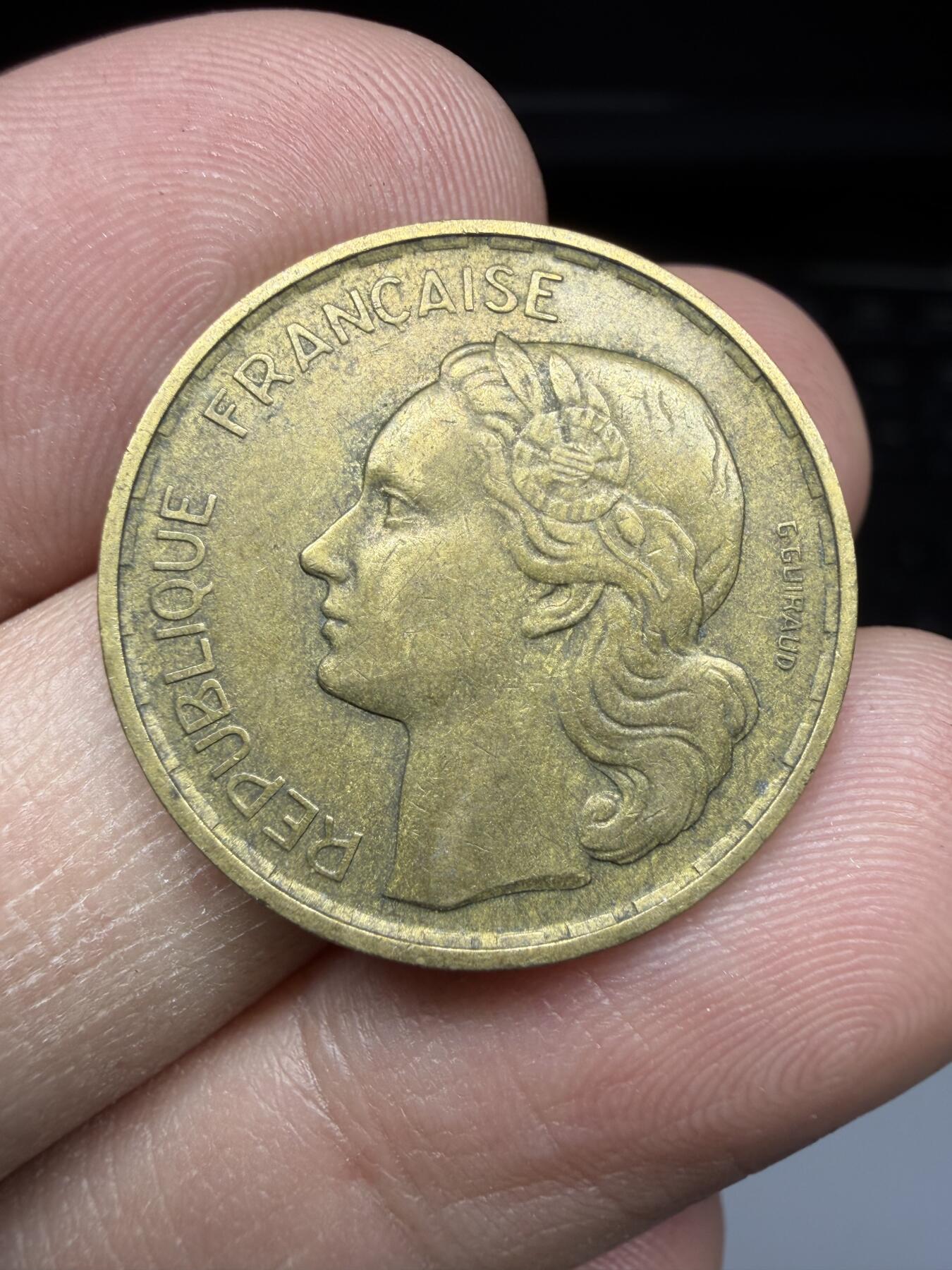 2025年集古藏今外币拍卖第二期-第1场—（总第301拍），可以寄存60天，满160元包邮。 1952年法国20法郎