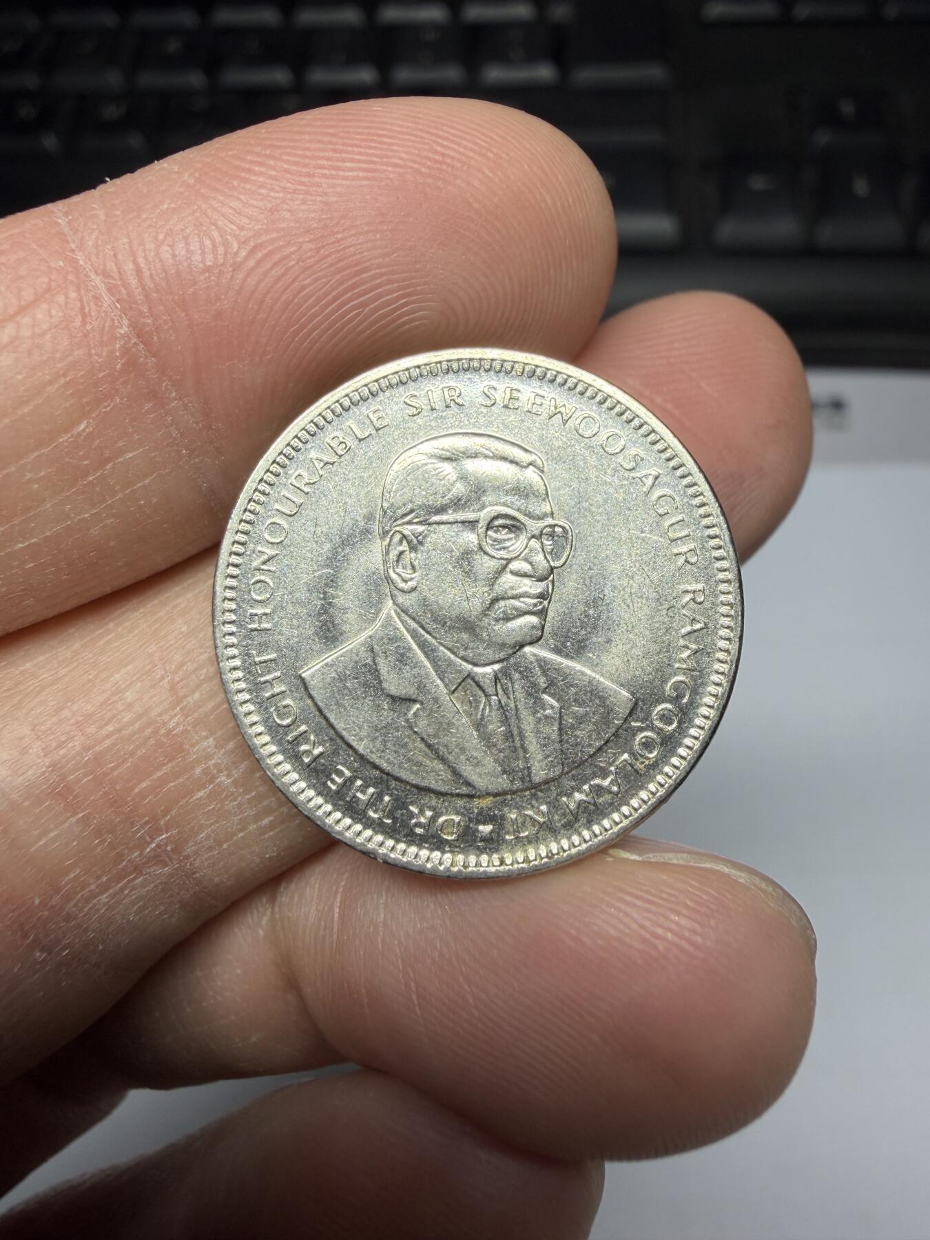 2025年集古藏今外币拍卖第二期-第1场—（总第301拍），可以寄存60天，满160元包邮。 1997年毛里求斯半卢比