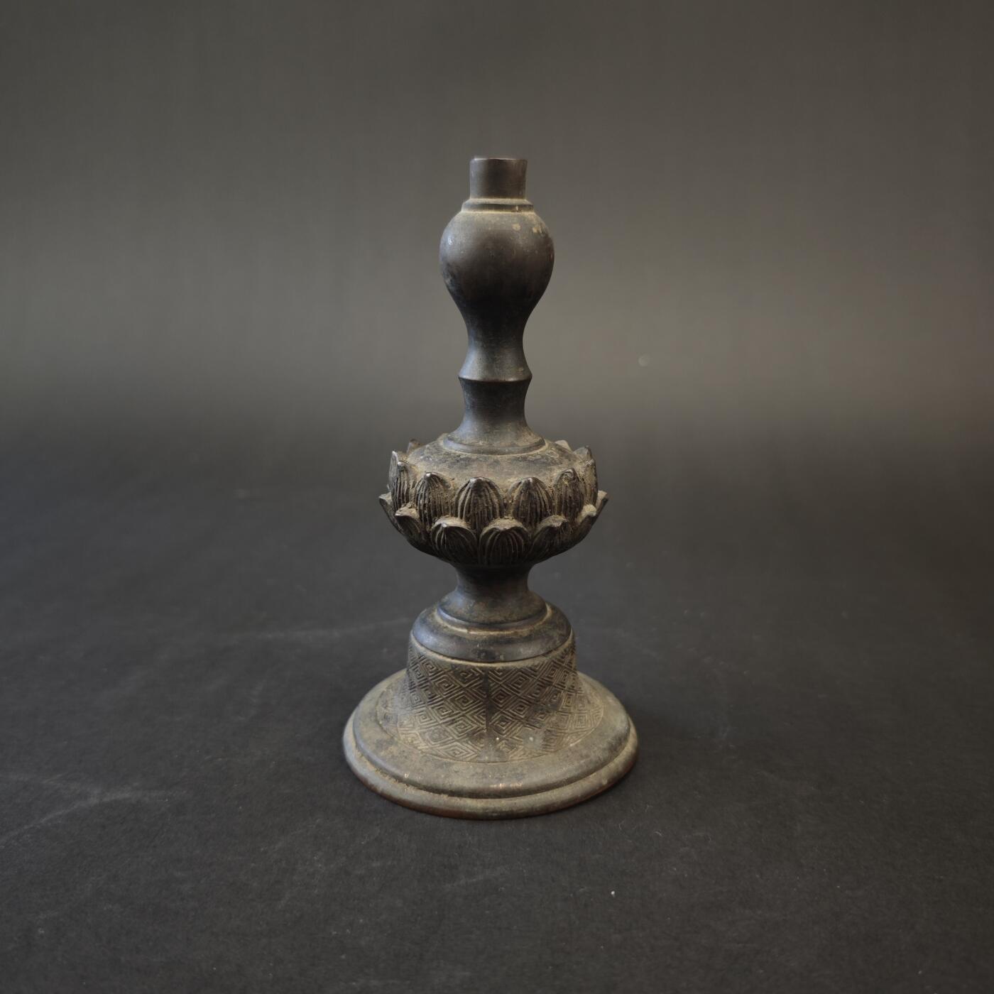 上海都达杂项专场九（全场包邮） 清初 铜莲花香插1-574