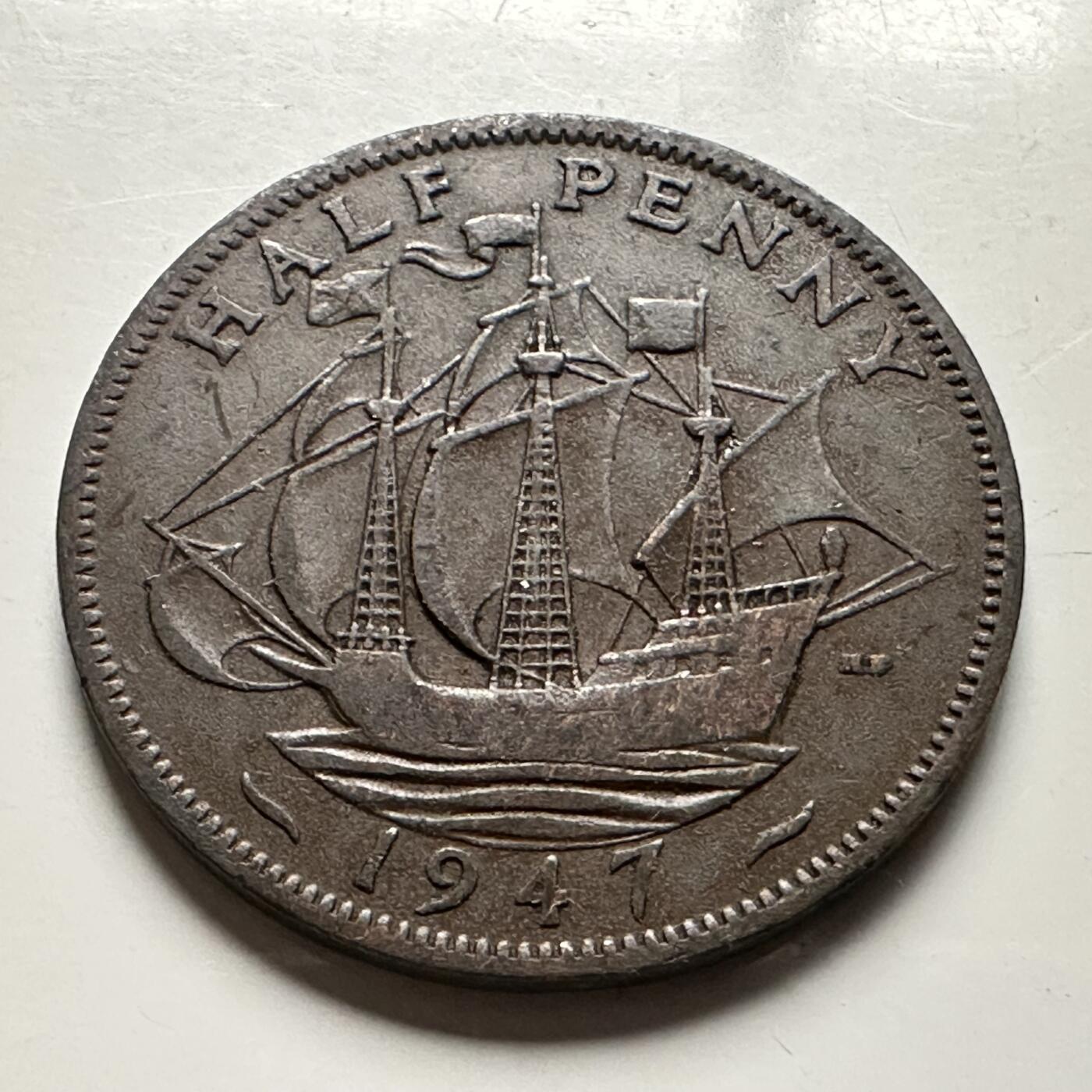 🌹外币初藏🌹🐯2026年第13场  每周二四六晚8️⃣点 接代拍 英国1947年1/2便士