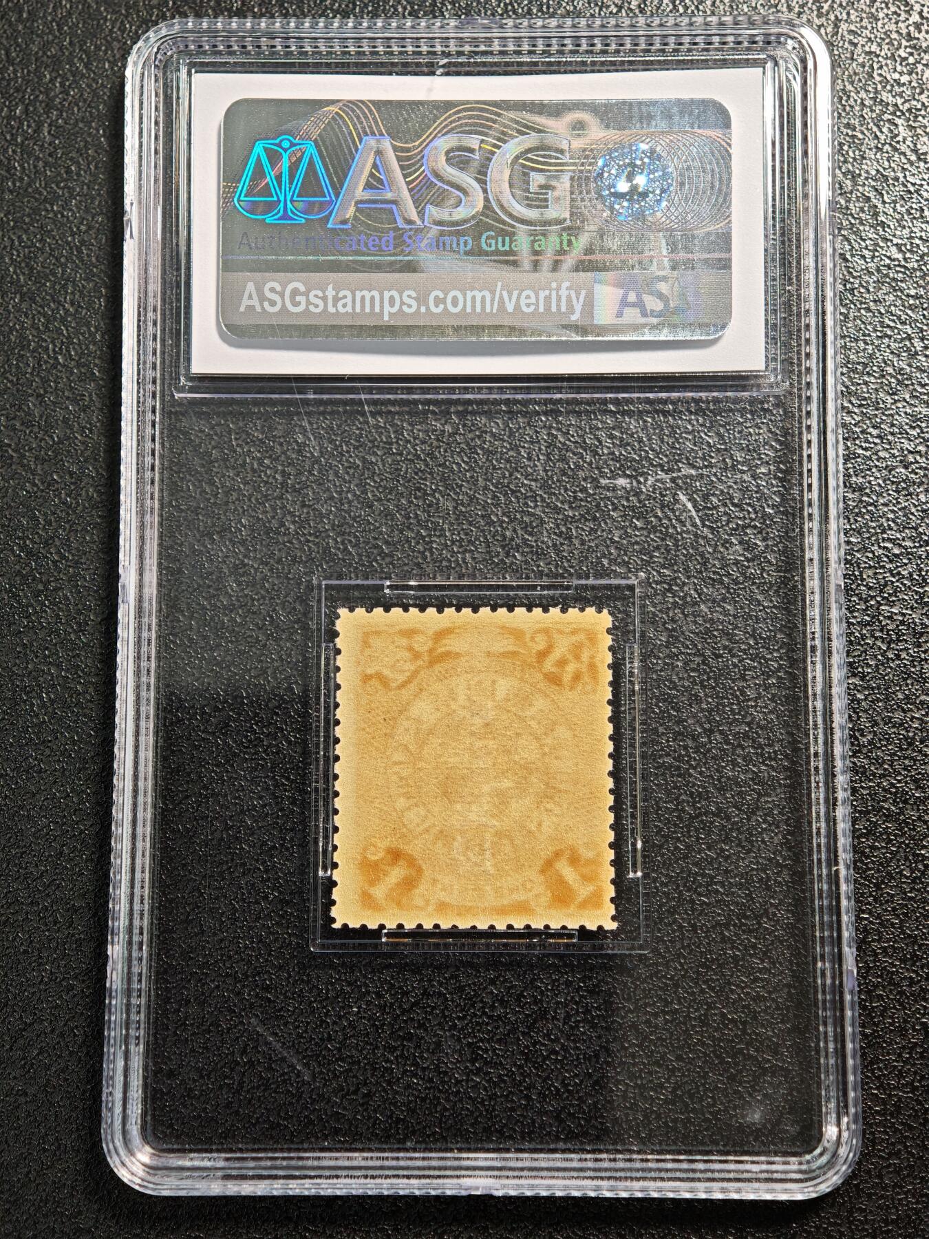 【德藏】世界币章拍卖第163期（拍品征集中~欢迎藏友联系） 1912年 中国民国初期大清蟠龙加盖中华民国1分邮票 ASG VF/XF85 Mint OG