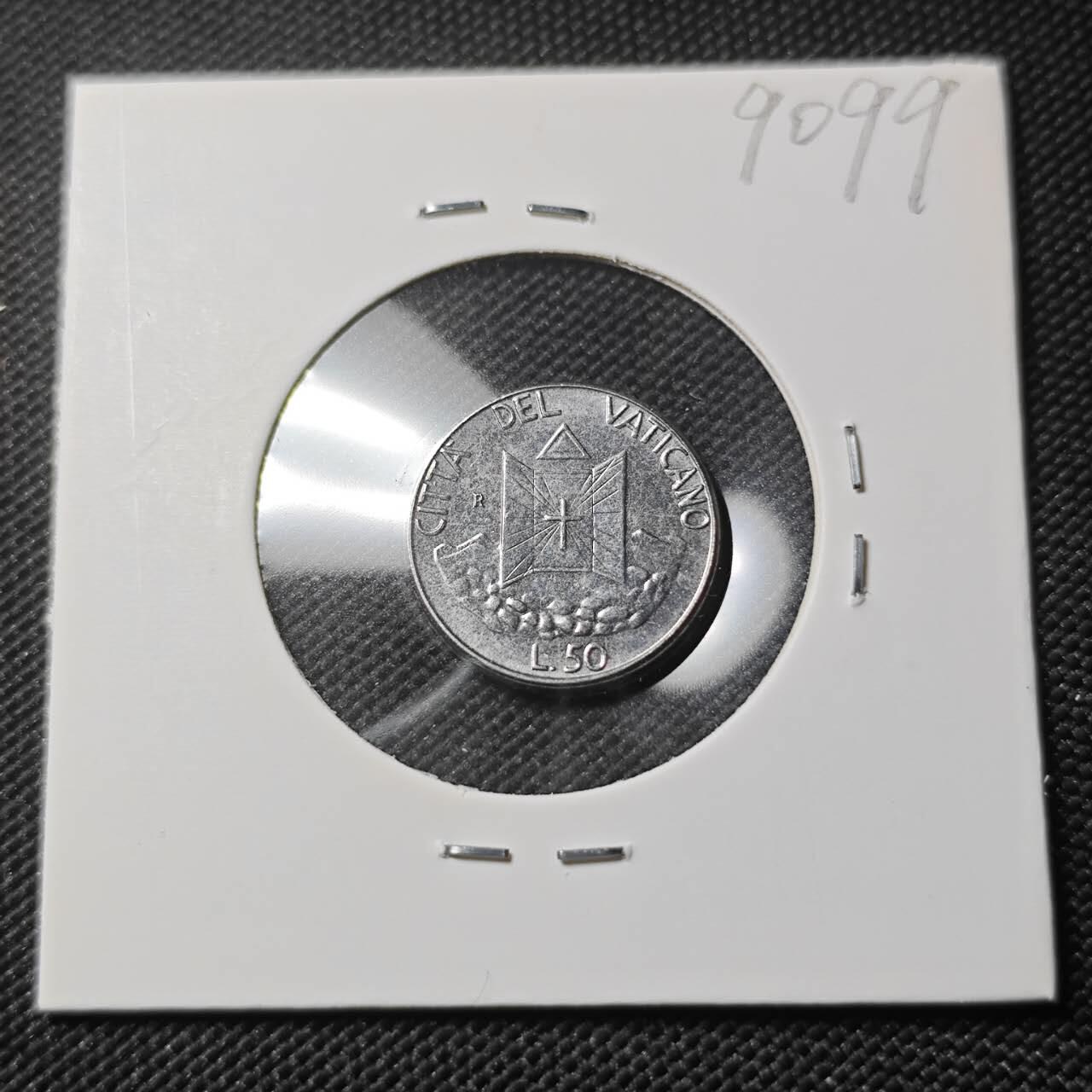 KK钱币收藏小铺  第390期  2月预留时间 周末发货  梵蒂冈50里拉