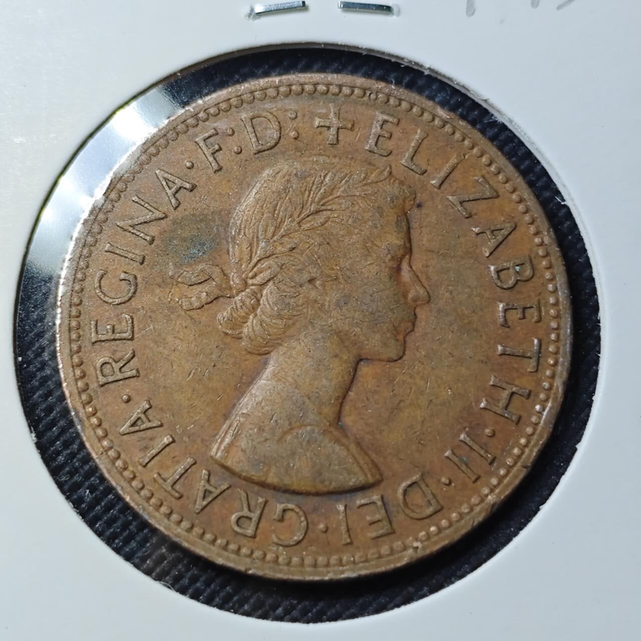 KK钱币收藏小铺  第390期  2月预留时间 周末发货  1956澳大利亚1便士铜币