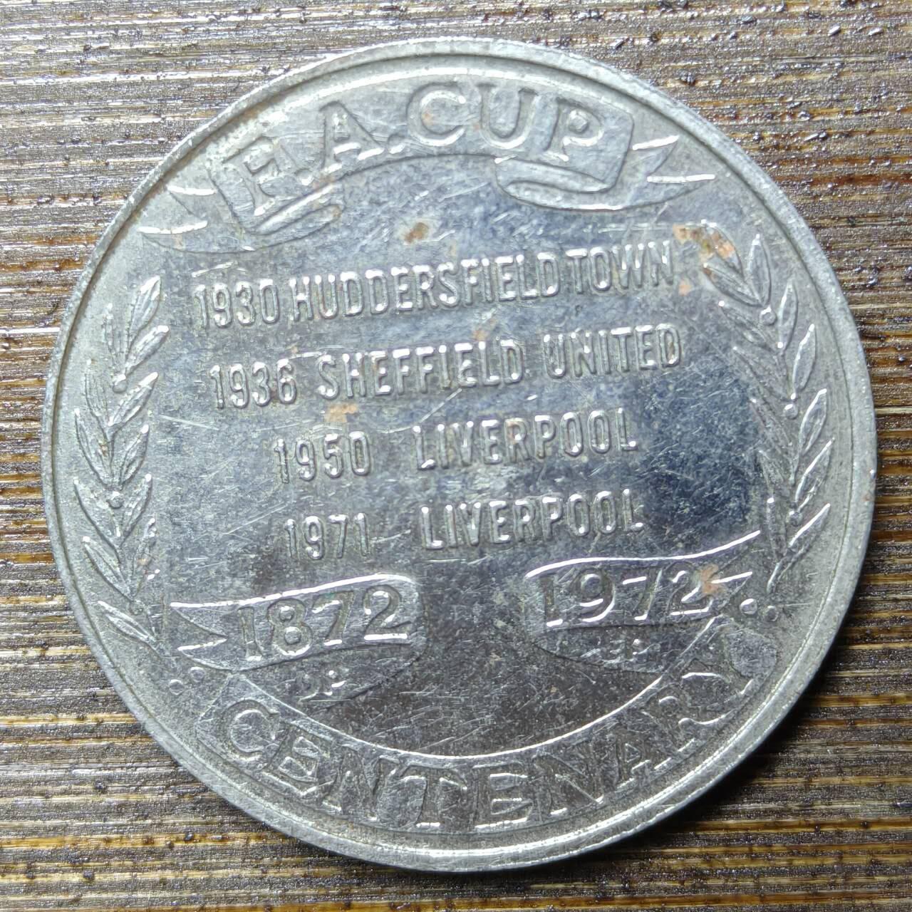 【铜匠收藏】★第141★散币专场 不寄存，30包邮。不满30元，支付5元运费。《接受代拍 代送NGC评级》 14【无寄存】英国曼联 1972年足总杯 纪念章