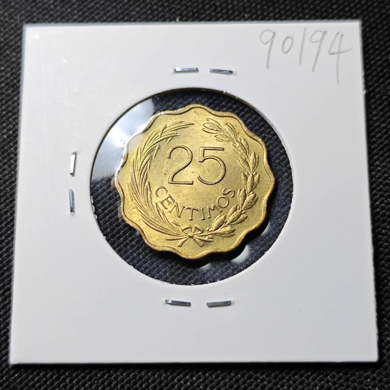 KK钱币收藏小铺  第390期  2月预留时间 周末发货  巴拉圭25分 好品铜币