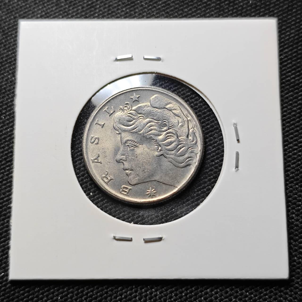 KK钱币收藏小铺  第390期  2月预留时间 周末发货  1970巴西10分 巴西女神 好品