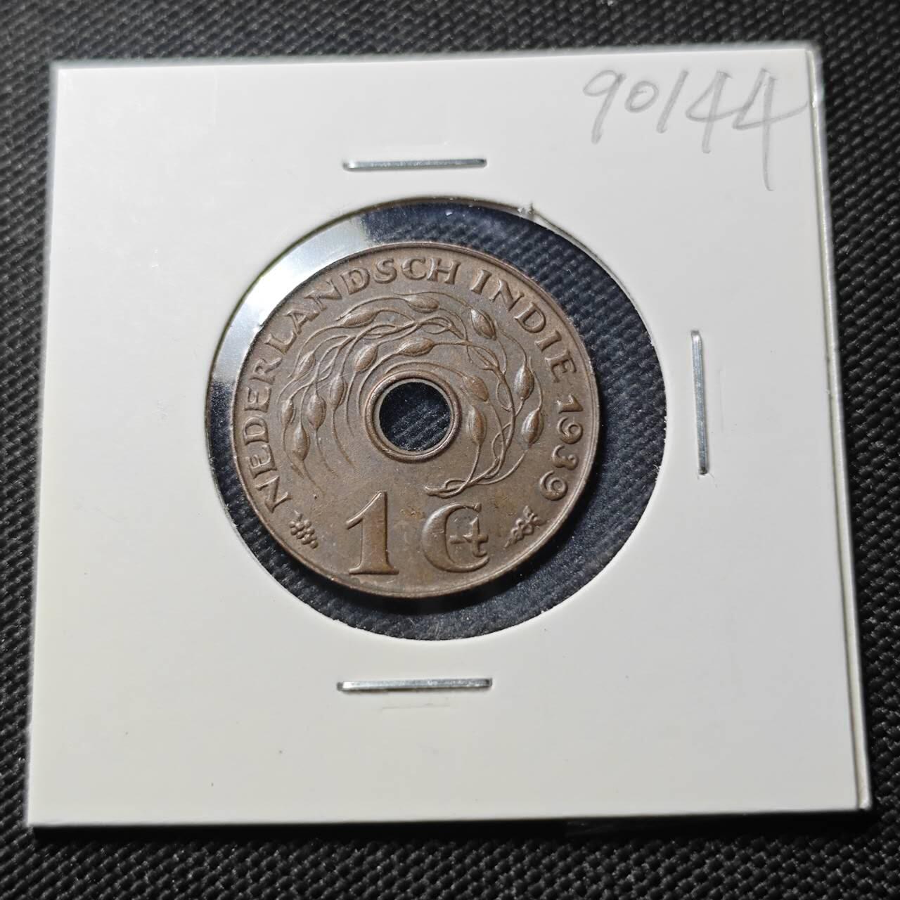 KK钱币收藏小铺  第390期  2月预留时间 周末发货  1939荷属东印度一分铜币