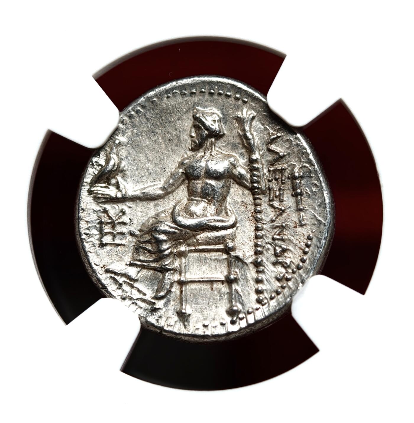 NGC评级CHAU➕⭐古希腊亚历山大大力神一德银币