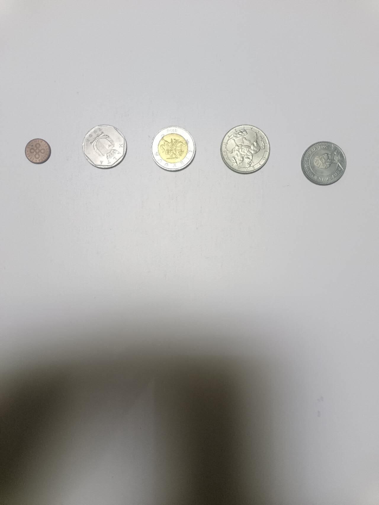 【20260129】非全新纸币和硬币第330场 欧洲国家5枚硬币不同版本