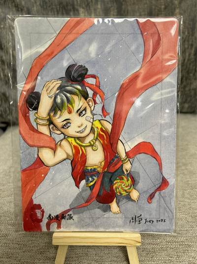 喜灰玩卡拍卖第四期，接代拍，免佣金帮卡友们拍卖，欢迎送拍，释放现金流，让自己有资金可以购买更多喜欢的卡牌，让别的卡友能淘到更多心仪的卡牌 - 南漫画派 周莹老师 手绘原稿