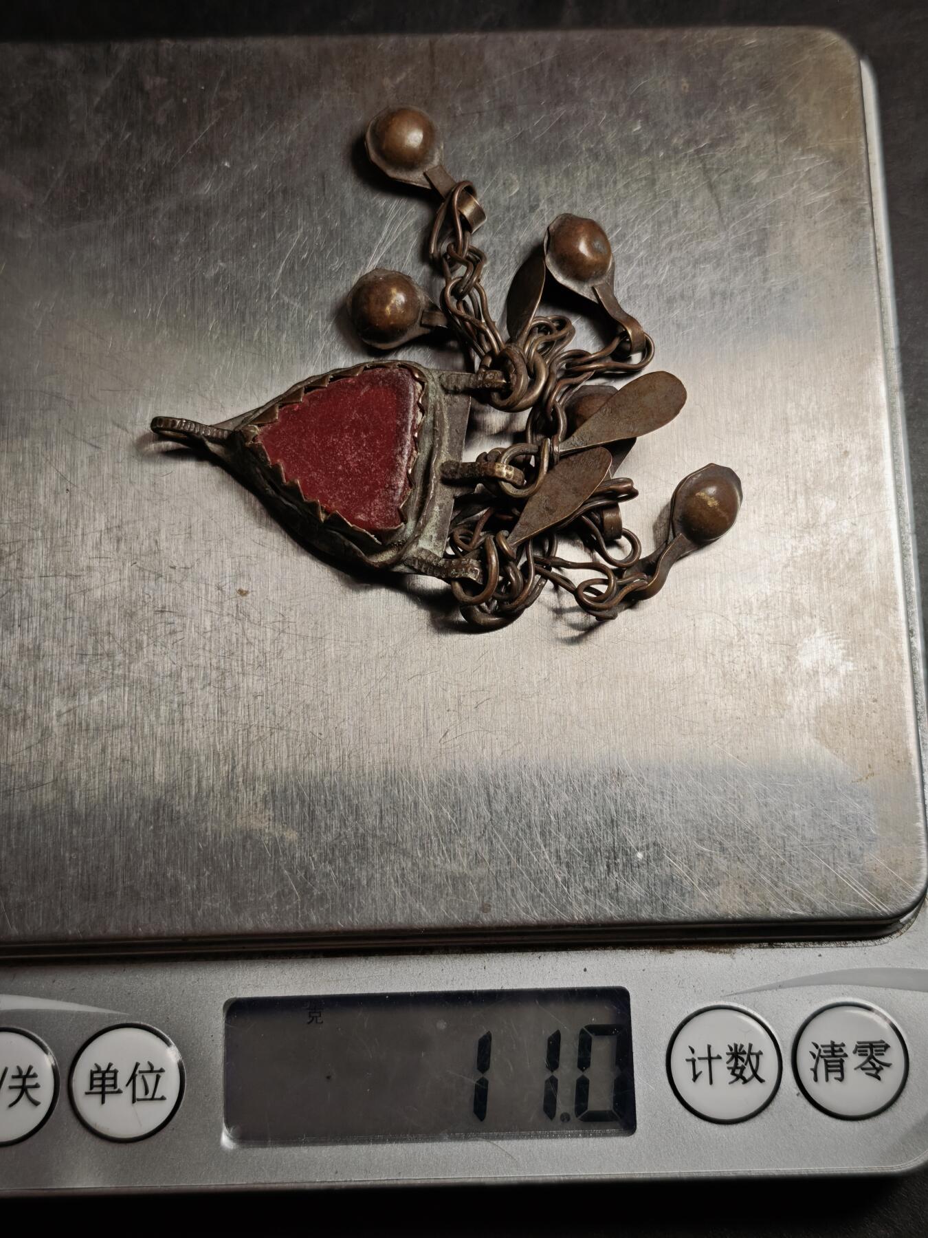 113期新疆红钱粟特钱币丝路钱币专场 巴基斯坦低银饰品，11克