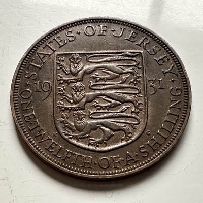 🌹外币初藏🌹🐯2026年第13场  每周二四六晚8️⃣点 接代拍 - 泽西岛1931年1/12先令