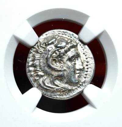 NGC评级CHAU➕⭐古希腊亚历山大大力神一德银币 - NGC评级CHAU➕⭐古希腊亚历山大大力神一德银币