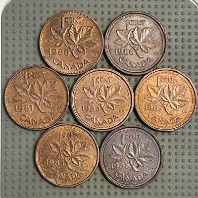 2026年第18场各国散币拍卖（总第168场） - 加拿大1分7枚