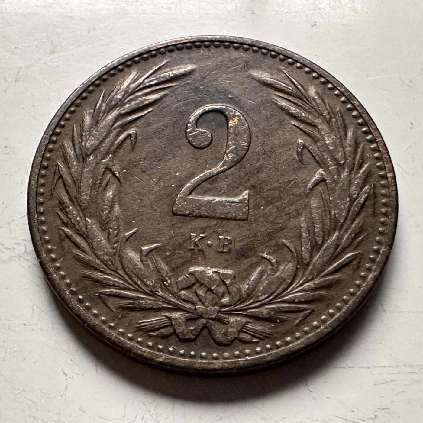 🌹外币初藏🌹🐯2026年第13场  每周二四六晚8️⃣点 接代拍 奥匈帝国时期匈牙利1896年2菲勒