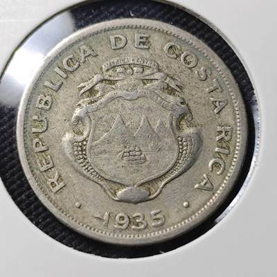 KK钱币收藏小铺  第390期  2月预留时间 周末发货 -  1935哥斯达黎加50分 早年份