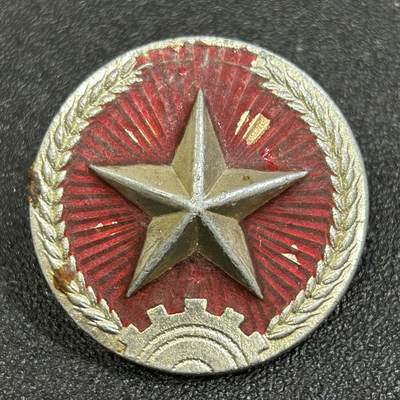 西秦中古拍卖第七十四期 - 越南人民军陆军帽徽 80年代中越战争时期 背面有厂标