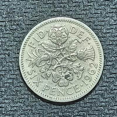 新2026B第六组世界各国精品钱币奖章纪念章花钱401-830 - 816英国6便士