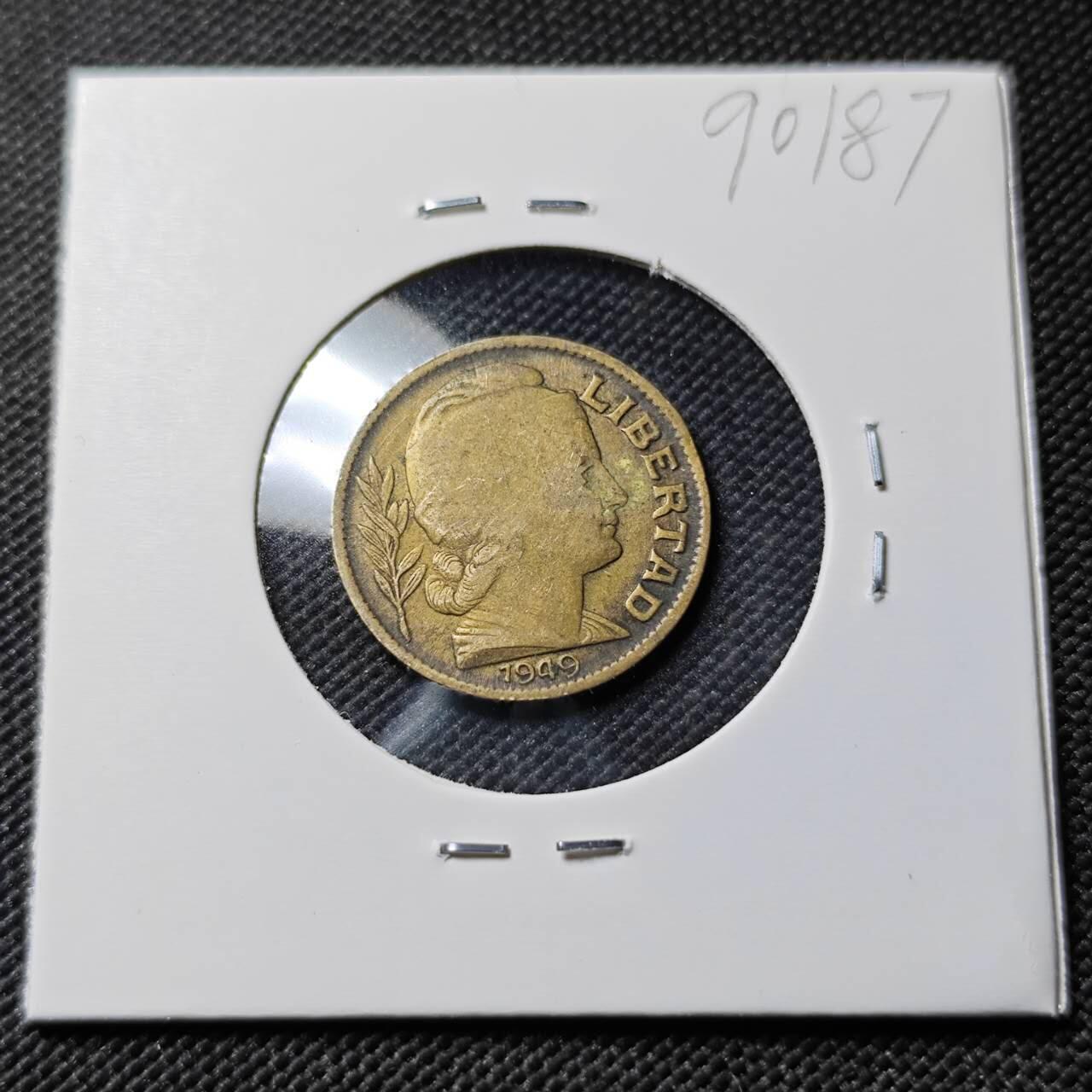 KK钱币收藏小铺  第390期  2月预留时间 周末发货  1949阿根廷10分铜币