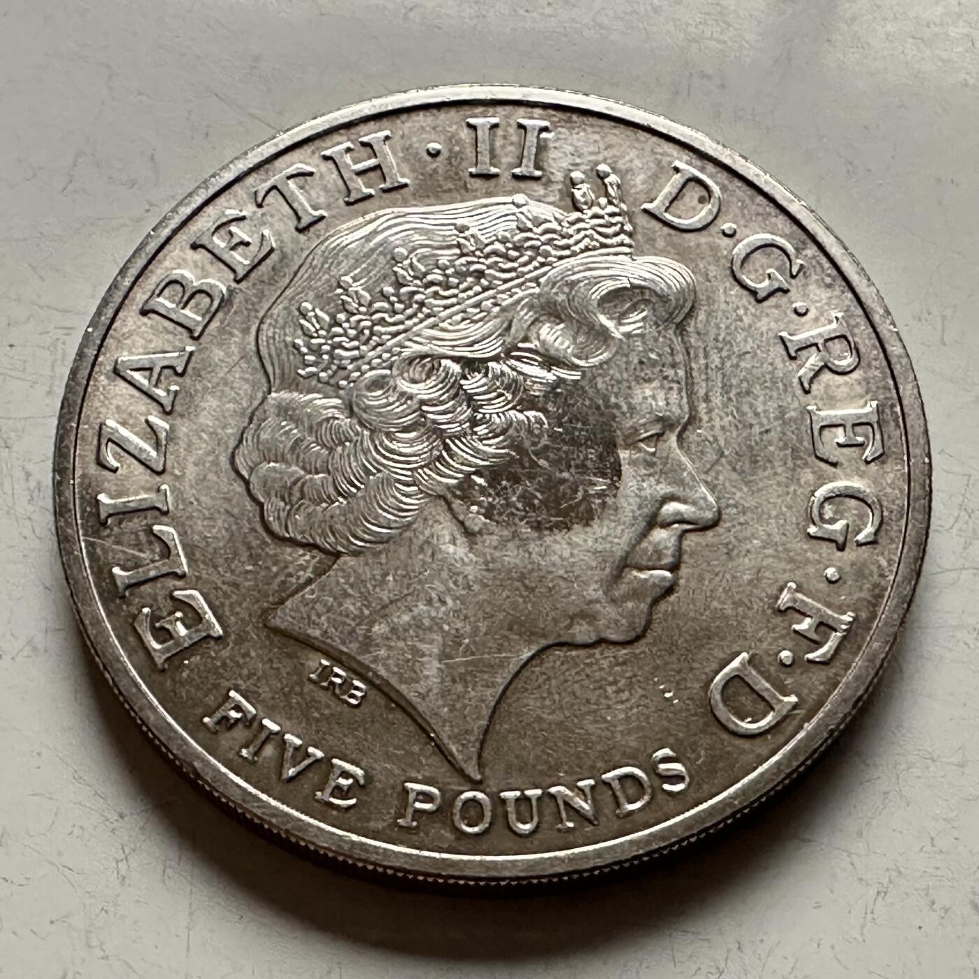 🌹外币初藏🌹🐯2026年第13场  每周二四六晚8️⃣点 接代拍 英国2004年英法协约100周年五英镑克朗型纪念币