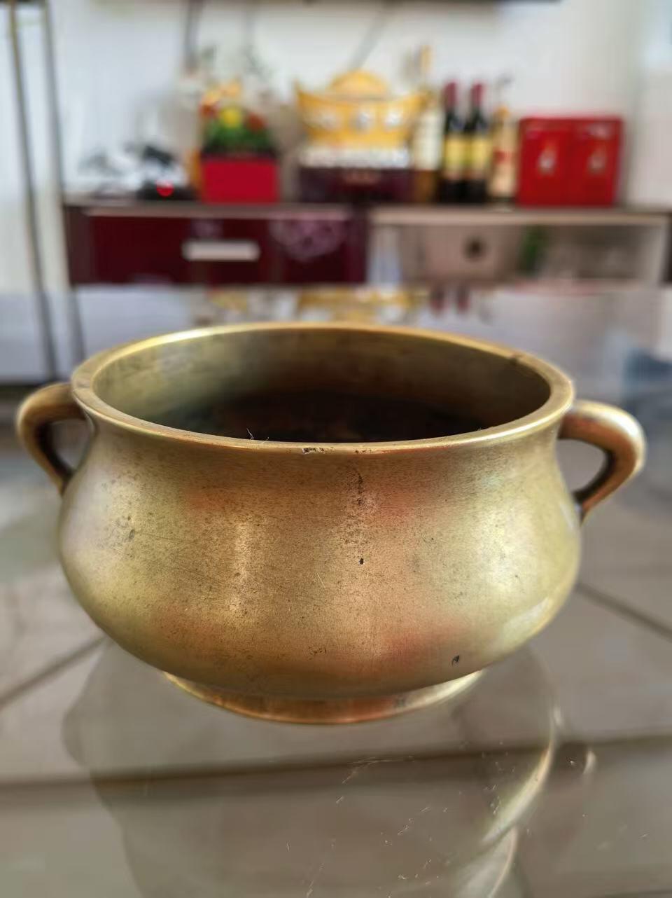 清代宣德款釉耳炉