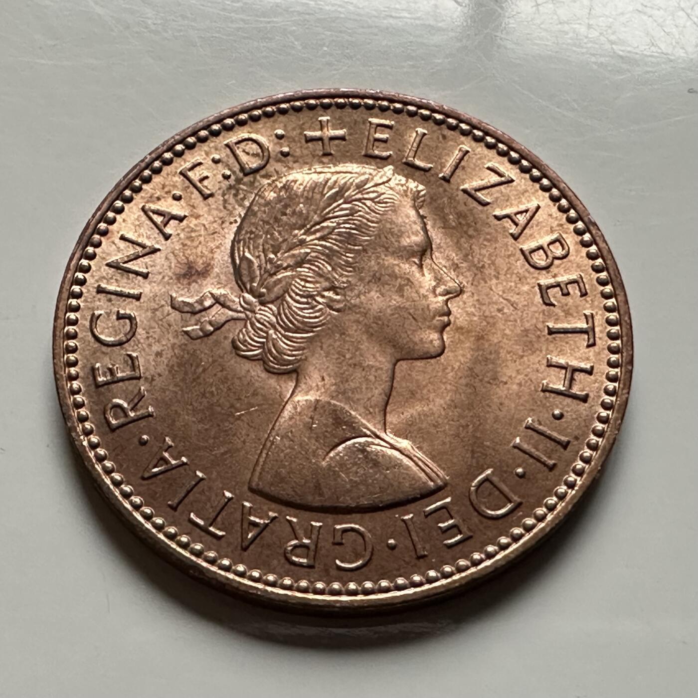 🌹外币初藏🌹🐯2026年第13场  每周二四六晚8️⃣点 接代拍 英国1966年1/2便士