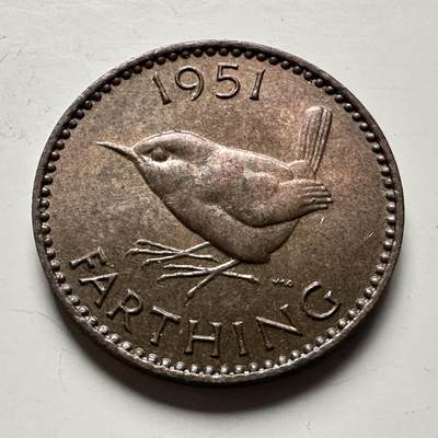 🌹外币初藏🌹🐯2026年第13场  每周二四六晚8️⃣点 接代拍 - 英国1951年一法新 a