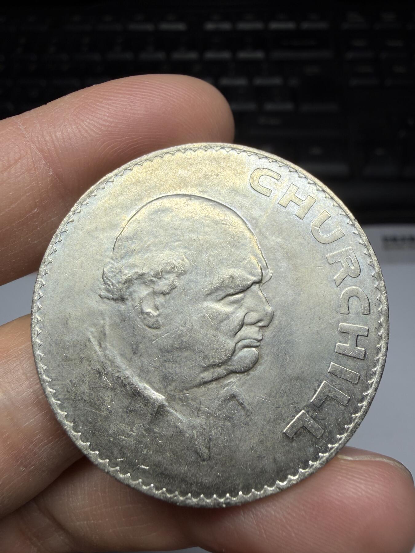 2025年集古藏今外币拍卖第二期-第1场—（总第301拍），可以寄存60天，满160元包邮。 1965年英国克朗纪念币