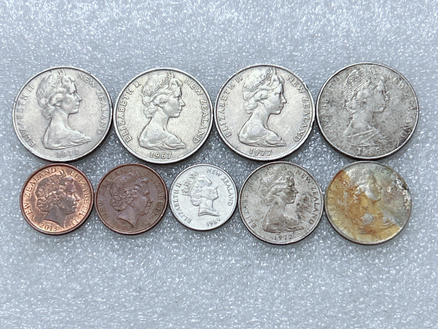 第一海外回流一元起拍收藏 散集专场  第296期 新西兰硬币🇳🇿9枚