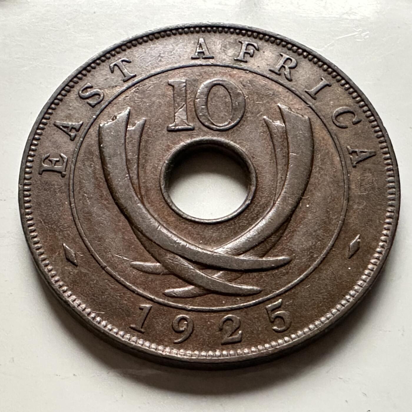 🌹外币初藏🌹🐯2026年第13场  每周二四六晚8️⃣点 接代拍 英属东非1925年10分