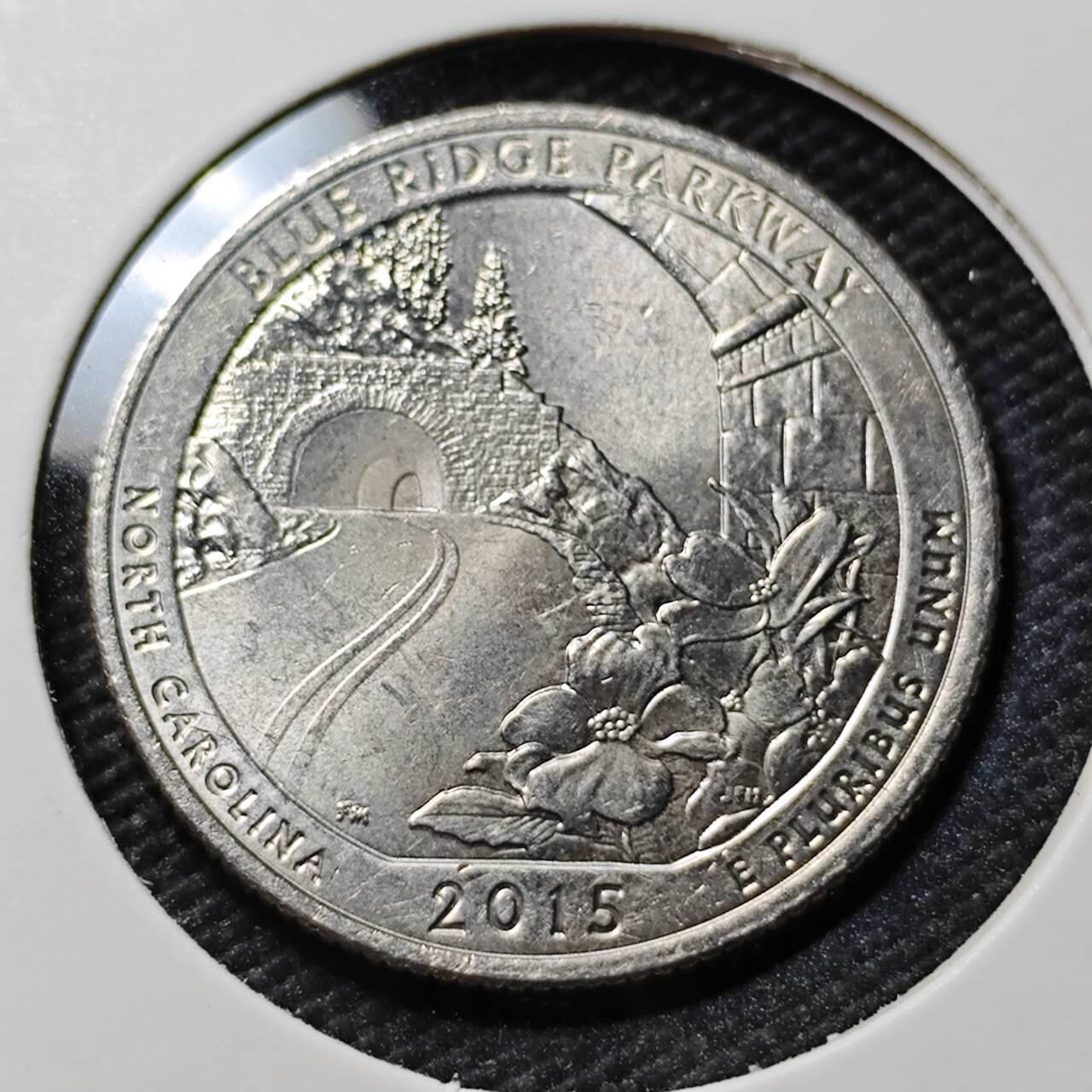 KK钱币收藏小铺  第390期  2月预留时间 周末发货  美国25分纪念币 好品