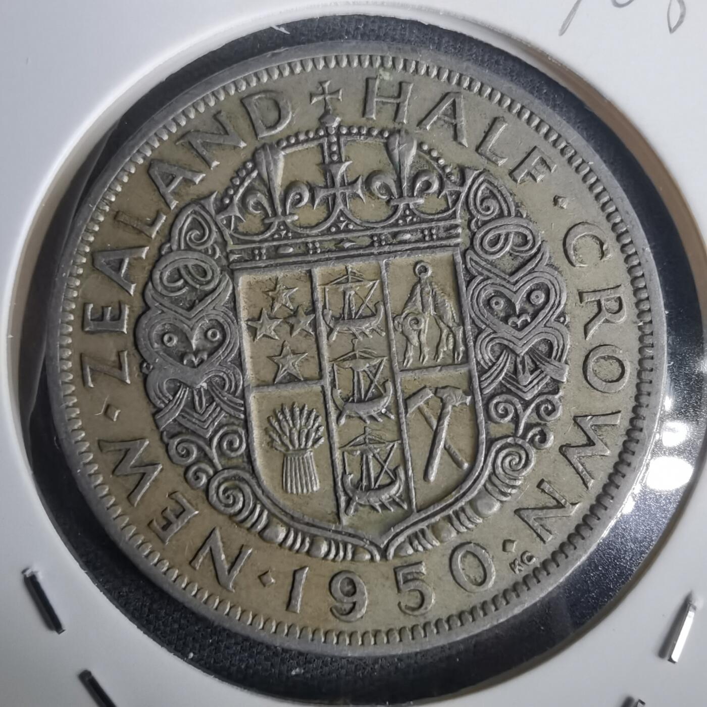 沼泽如烟--第976场 新西兰1950年半克朗