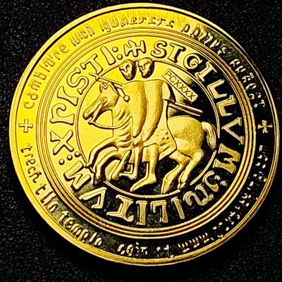 泉币菌-第176场- 精品福利场 - 纪念章 马剑骑士 40×3mm