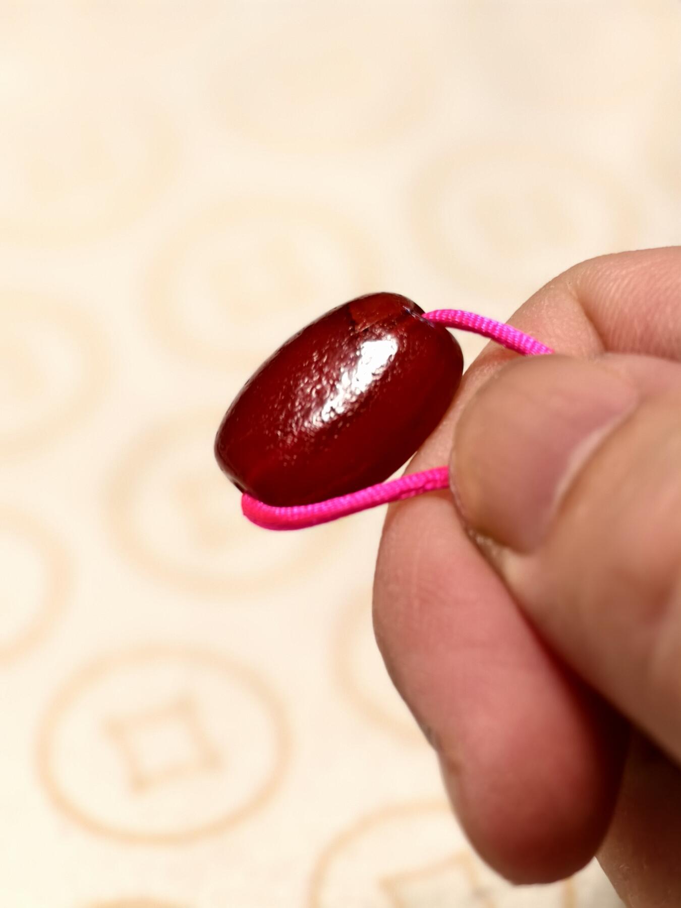 抚柳草堂-第十一期章牌钱币  奖章勋章限时免佣 满百包邮 放漏专场 公元十五世纪 玛瑙珠 闻德评级尺寸见标签 颜色漂亮珠光好