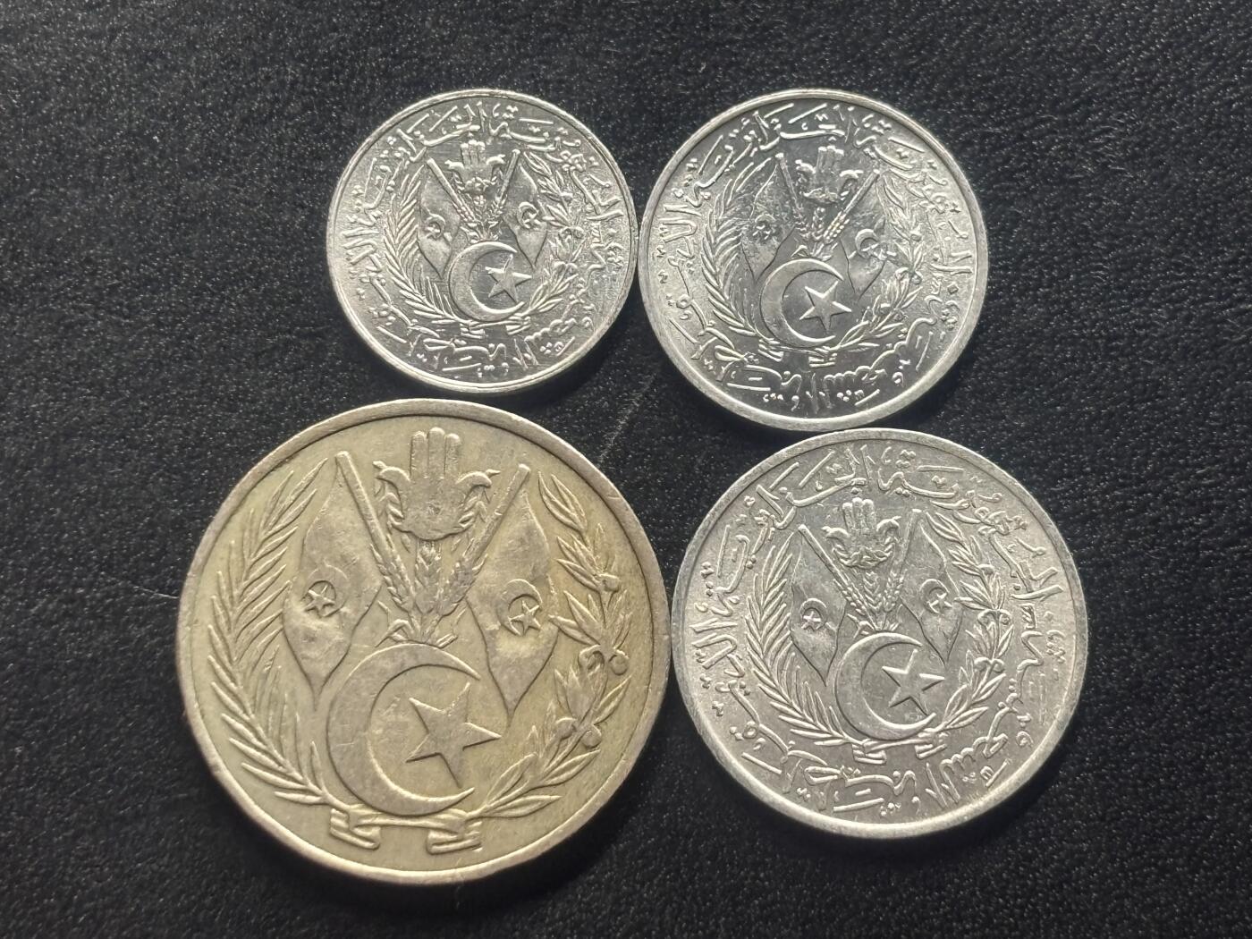 邮泉阁限时拍卖第四十场 非洲专场（硬币在国外。请付邮费6元。） 阿尔及利亚1964年4枚