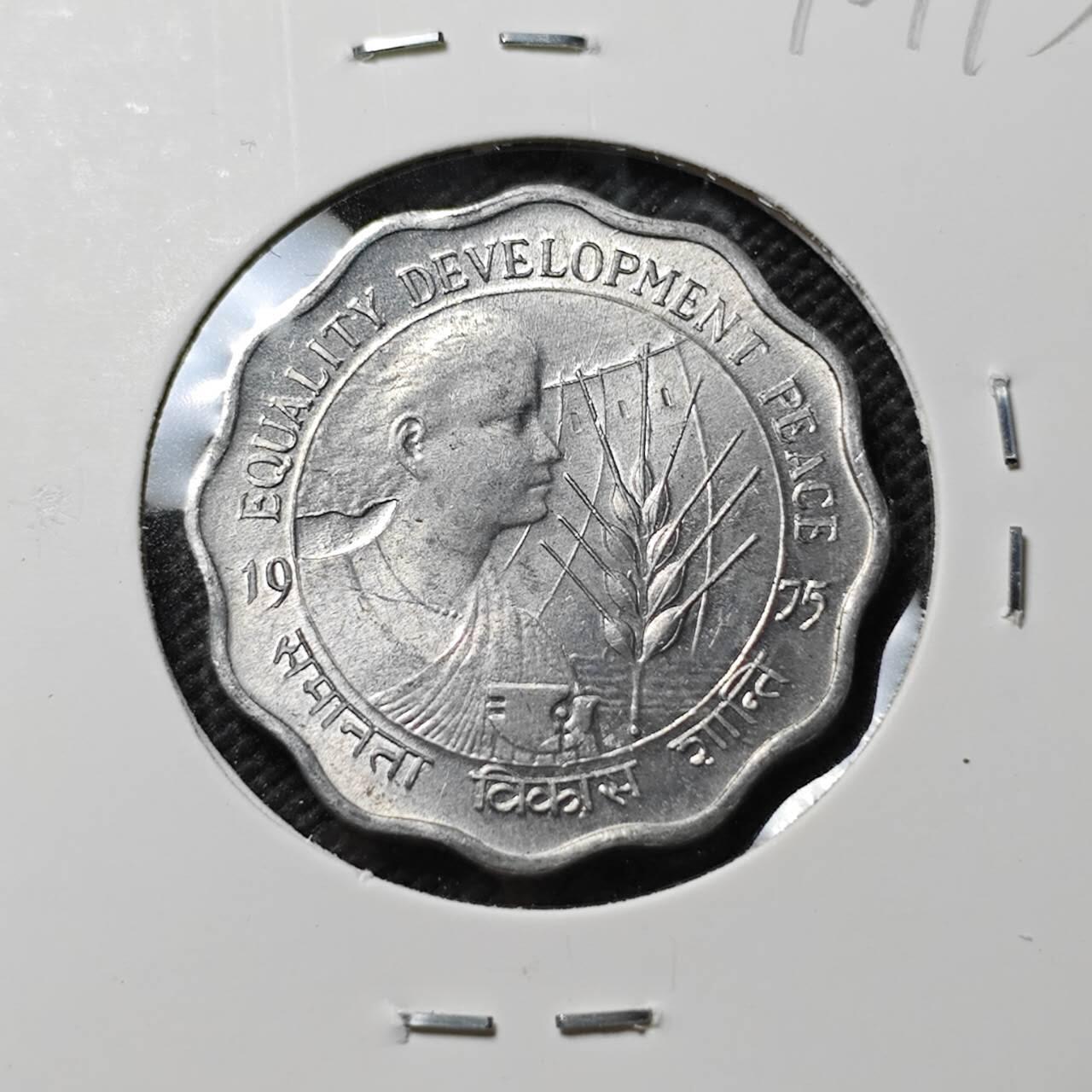 KK钱币收藏小铺  第390期  2月预留时间 周末发货  印度10派沙纪念币 好品