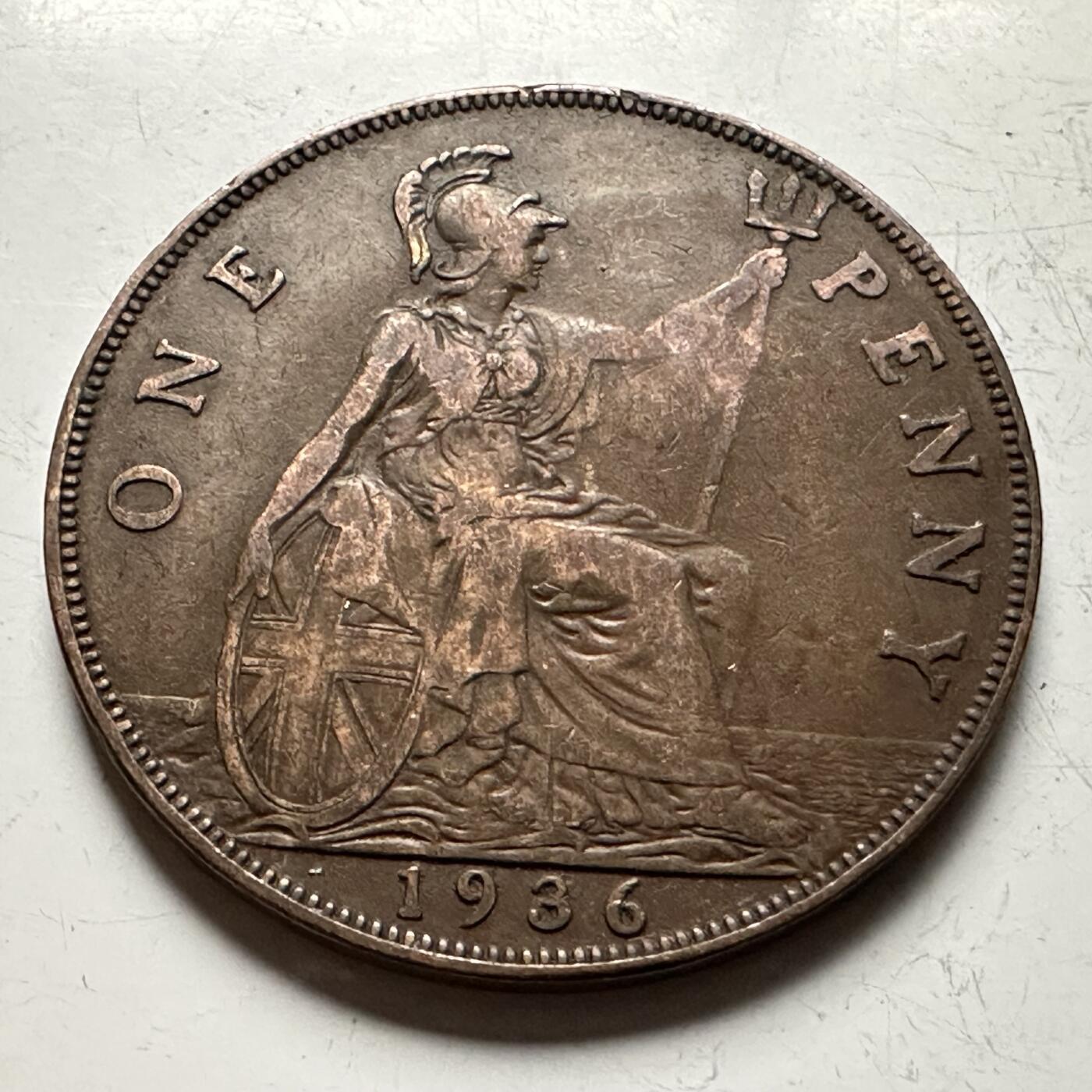 🌹外币初藏🌹🐯2026年第13场  每周二四六晚8️⃣点 接代拍 英国1936年一便士