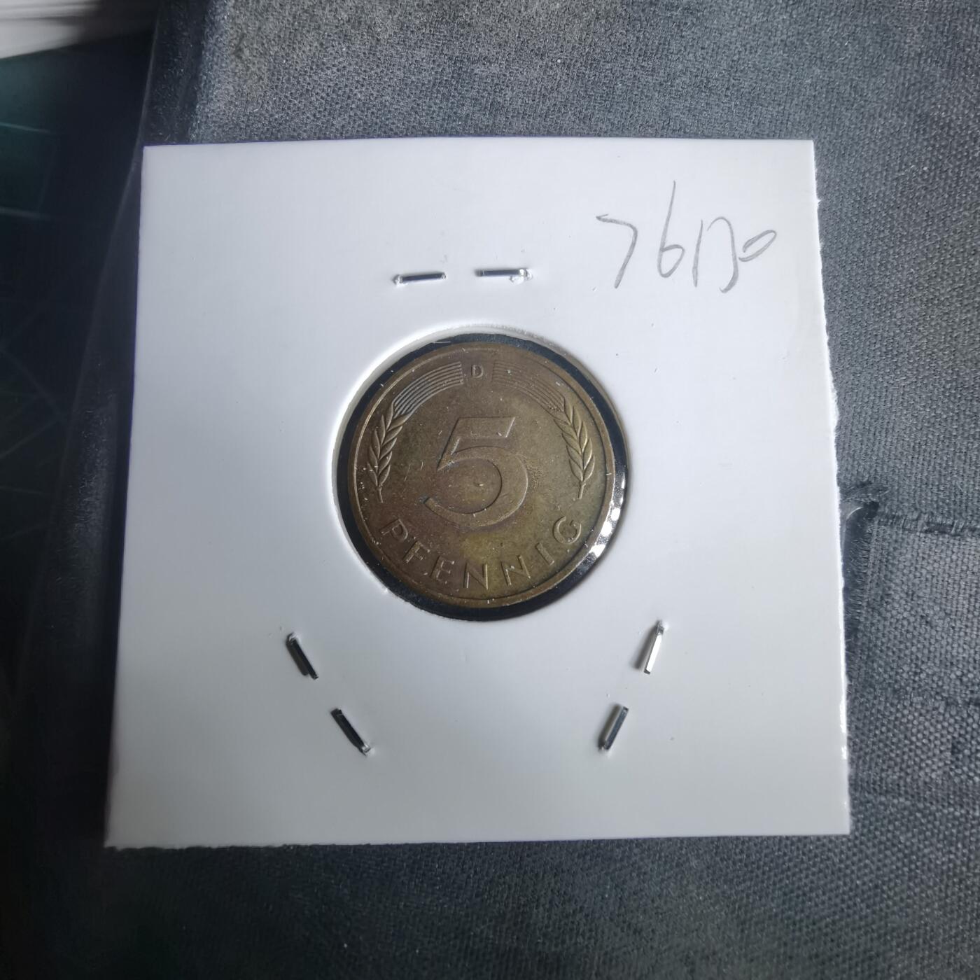 沼泽如烟--第976场 德国1996年5芬尼