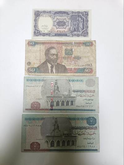 【20260129】非全新纸币和硬币第330场 - 非洲国家4张纸币