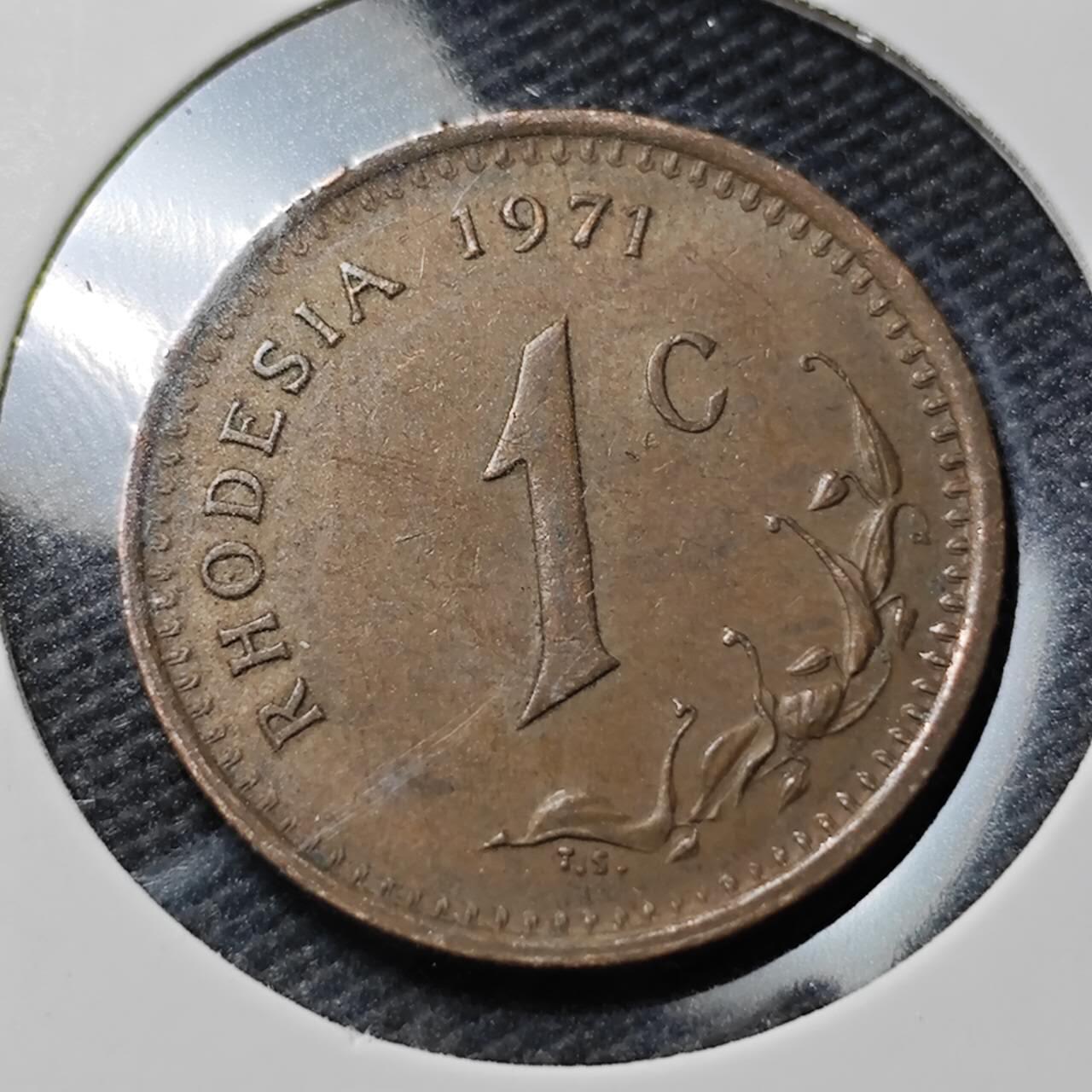 KK钱币收藏小铺  第390期  2月预留时间 周末发货  罗得西亚1分铜币