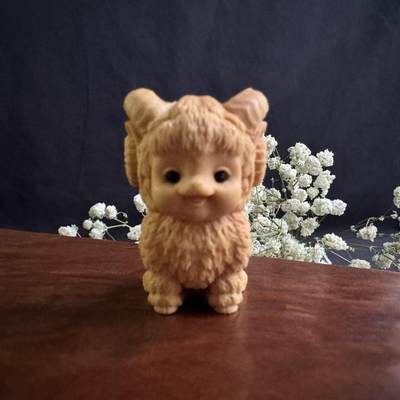 零元拍：哈基米系列，黄杨木雕12生肖之：羊宝，高约：40MM。就这么可耐 - 零元拍：哈基米系列，黄杨木雕12生肖之：羊宝，高约：40MM。就这么可耐