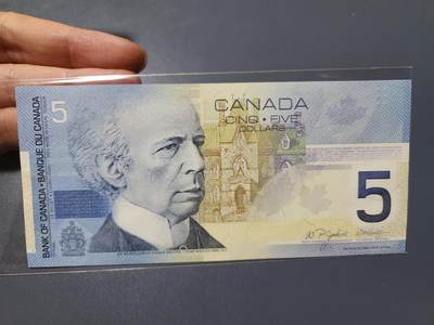 1月27号晚上8点 外国纸币自动截拍第14场 - 加拿大5元新品