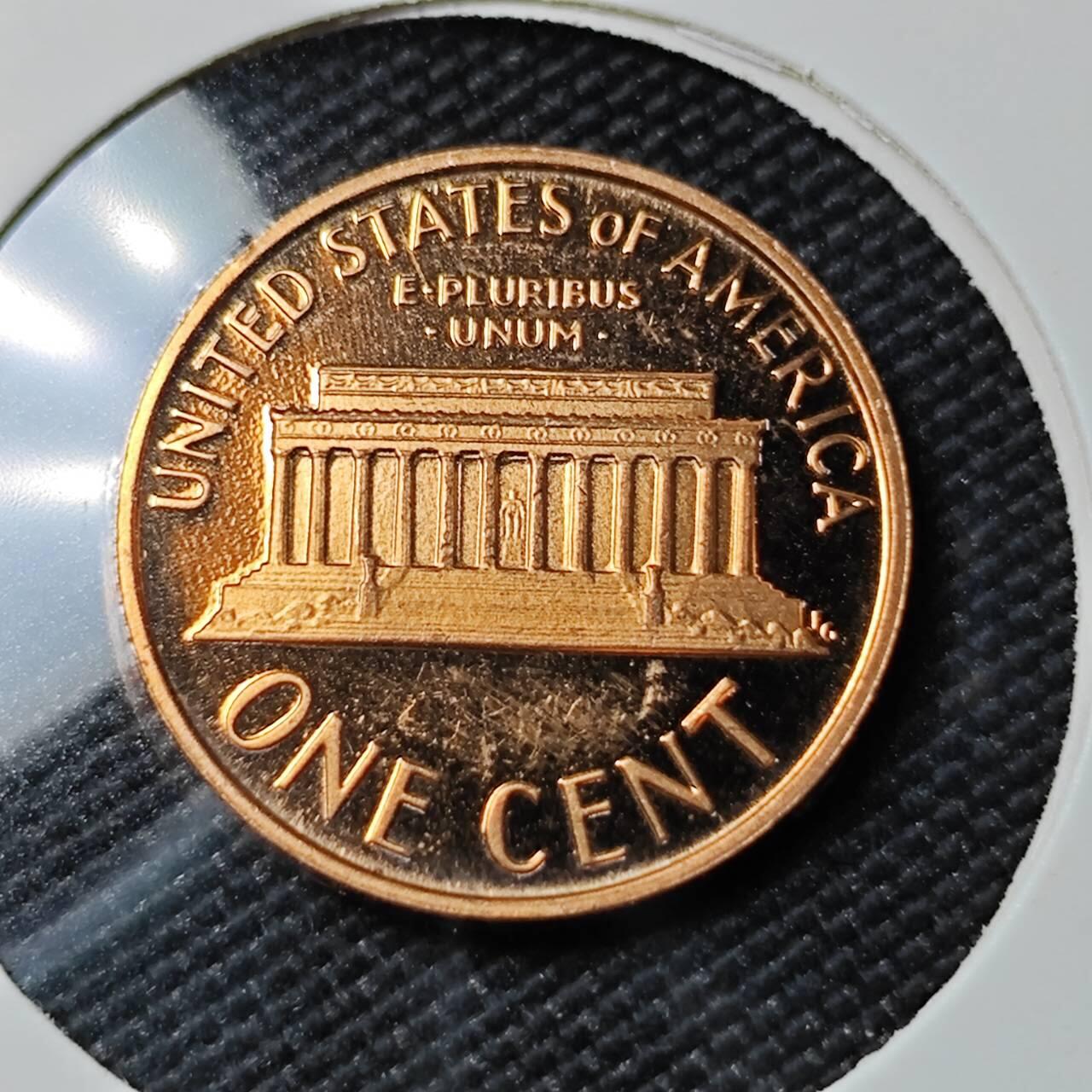 KK钱币收藏小铺  第390期  2月预留时间 周末发货  1987美国1美分精制币