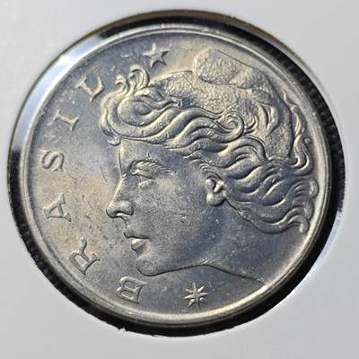 KK钱币收藏小铺  第390期  2月预留时间 周末发货 -  1970巴西50分 巴西女神好品