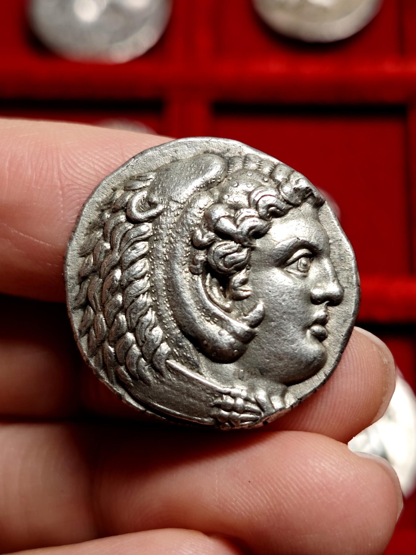 NGC评级古希腊亚历山大大力神四德银币