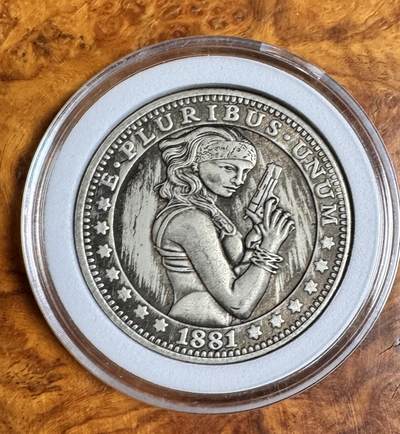 得物收藏 Chase Auction 第35期 - - 外钞、银元、民国钞和人民币混合场！持续更新中！ - 美国风情银币，重23克，含银量70%！